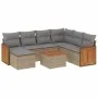 Garden sofa set with beige cushions 8 pcs PE rattan by , Garden sets - Ref: Foro24-3260295, Price: 503,05 €, Discount: %