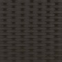 Doppel-Sonnenliege mit Verdeck und schwarzen synthetischen Rattankissen von , Liegen - Ref: Foro24-365806, Preis: 281,81 €, R...