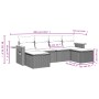 Gartensofa-Set mit Kissen, 6-teilig, beiges synthetisches Rattan von , Gartensets - Ref: Foro24-3259462, Preis: 399,75 €, Rab...