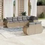 Garden sofa set with beige cushions 8 pcs PE rattan by , Modular outdoor sofas - Ref: Foro24-3221618, Price: 588,98 €, Discou...