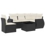6-piece garden sofa set and black synthetic rattan cushions by , Garden sets - Ref: Foro24-3253713, Price: 391,96 €, Discount: %