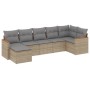7-piece garden sofa set and beige synthetic rattan cushions by , Garden sets - Ref: Foro24-3258594, Price: 448,31 €, Discount: %