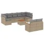 Garden sofa set with beige cushions 10 pieces synthetic rattan by , Garden sets - Ref: Foro24-3258699, Price: 632,20 €, Disco...