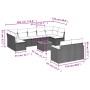 Gartensofa-Set mit beigen Kissen, 10-teilig, synthetisches Rattan von , Gartensets - Ref: Foro24-3258699, Preis: 644,28 €, Ra...