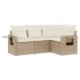 Garden sofa set with cushions 4 pieces beige synthetic rattan by , Garden sets - Ref: Foro24-3252445, Price: 355,05 €, Discou...