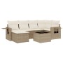 7-piece garden sofa set and beige synthetic rattan cushions by , Garden sets - Ref: Foro24-3252805, Price: 501,98 €, Discount: %