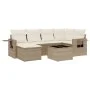 7-piece garden sofa set and beige synthetic rattan cushions by , Garden sets - Ref: Foro24-3252805, Price: 511,03 €, Discount: %