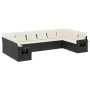 Garden sofa set 10 pieces with black synthetic rattan cushions by , Garden sets - Ref: Foro24-3253003, Price: 593,54 €, Disco...