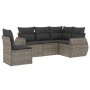 Garden sofa set with cushions 5 pieces gray synthetic rattan by , Garden sets - Ref: Foro24-3253707, Price: 348,58 €, Discoun...