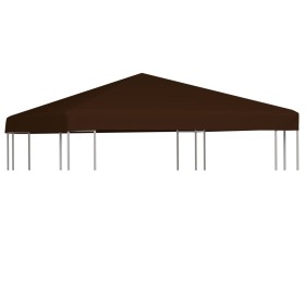 Toldo de cenador marrón 310 g/m² 3x3 m