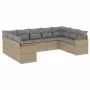 9-piece garden sofa set with beige synthetic rattan cushions by , Garden sets - Ref: Foro24-3258678, Price: 589,28 €, Discoun...