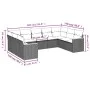 9-teiliges Gartensofa-Set mit beigen synthetischen Rattankissen von , Gartensets - Ref: Foro24-3258678, Preis: 589,28 €, Raba...