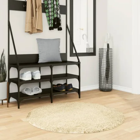 PAMPLONA modern long pile shaggy rug gold Ø 100 cm by , Rugs - Ref: Foro24-375354, Price: 23,87 €, Discount: %