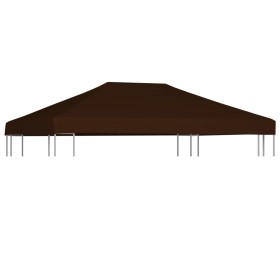 Brown gazebo awning 310 g/m² 3x4 m by vidaXL, Covers for tents and gazebos - Ref: Foro24-46625, Price: 83,55 €, Discount: %