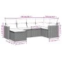 Garden sofa set with cushions 6 pieces beige synthetic rattan by , Garden sets - Ref: Foro24-3258580, Price: 399,91 €, Discou...