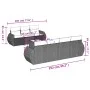 8-piece garden sofa set and black synthetic rattan cushions by , Garden sets - Ref: Foro24-3253462, Price: 528,35 €, Discount: %