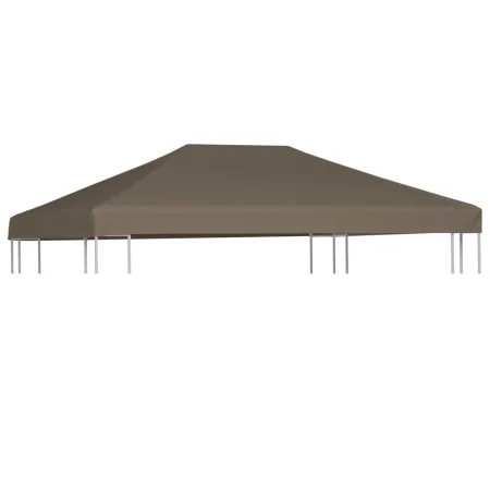 Taupe gazebo awning 310 g/m² 3x3 m by vidaXL, Covers for tents and gazebos - Ref: Foro24-46619, Price: 87,83 €, Discount: %