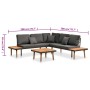 4-teiliges Gartenmöbel-Set mit Kissen aus Akazienholz von , Gartensets - Ref: Foro24-46466, Preis: 621,21 €, Rabatt: %