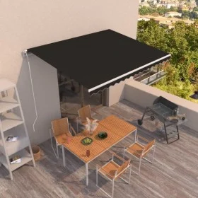 Anthracite gray automatic retractable awning 450x350 cm by , Awnings - Ref: Foro24-3069009, Price: 566,16 €, Discount: %