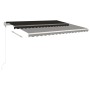 Anthracite gray automatic retractable awning 450x350 cm by , Awnings - Ref: Foro24-3069009, Price: 590,88 €, Discount: %
