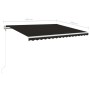 Anthracite gray automatic retractable awning 450x350 cm by , Awnings - Ref: Foro24-3069009, Price: 590,88 €, Discount: %