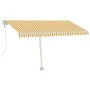 Yellow and white automatic standing awning 450x350 cm by , Awnings - Ref: Foro24-3069648, Price: 655,53 €, Discount: %