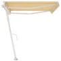 Yellow and white automatic standing awning 450x350 cm by , Awnings - Ref: Foro24-3069648, Price: 655,53 €, Discount: %