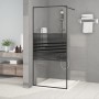 Mampara de ducha vidrio ESG transparente negro 90x195 cm de , Paredes y mamparas de ducha - Ref: Foro24-152146, Precio: 158,5...