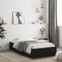 Schwarzes Holzwerkstoffbett mit Schubladen 90x200 cm von , Betten und Lattenroste - Ref: Foro24-3207295, Preis: 134,94 €, Rab...