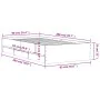 Concrete gray engineered wood bed with drawers 90x200 cm by , Beds and slatted bases - Ref: Foro24-3207297, Price: 132,70 €, ...