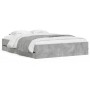 Betongraues Holzwerkstoffbett mit Schubladen 140x200 cm von , Betten und Lattenroste - Ref: Foro24-3207276, Preis: 199,92 €, ...