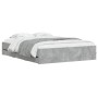 Betongraues Holzwerkstoffbett mit Schubladen 140x200 cm von , Betten und Lattenroste - Ref: Foro24-3207276, Preis: 199,92 €, ...