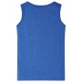 Blaues Melange-Tanktop für Kinder 140 von , Kinder-T-Shirts - Ref: Foro24-11663, Preis: 8,00 €, Rabatt: %