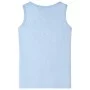 Camiseta de tirantes infantil azul suave mélange 140 de , Camisetas para niños - Ref: Foro24-11668, Precio: 7,93 €, Descuento: %