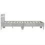 Estructura de cama cabecero y luces LED gris hormigón 135x190cm de , Camas y somieres - Ref: Foro24-3207570, Precio: 153,52 €...