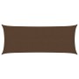 Toldo de vela HDPE marrón 160 g/m² 2x5 m