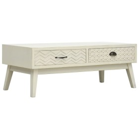 Coffee table with 2 carved gray wood drawers 110x50x40 cm by vidaXL, Coffee table - Ref: Foro24-285751, Price: 183,84 €, Disc...