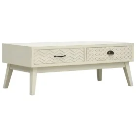 Couchtisch mit 2 geschnitzten grauen Holzschubladen 110x50x40 cm von vidaXL, Couchtisch - Ref: Foro24-285751, Preis: 181,44 €...