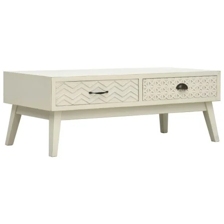 Coffee table with 2 carved gray wood drawers 110x50x40 cm by vidaXL, Coffee table - Ref: Foro24-285751, Price: 181,40 €, Disc...
