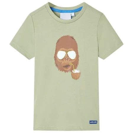 Children's short-sleeved t-shirt light khaki 92 by , Kids T-shirts - Ref: Foro24-11609, Price: 8,12 €, Discount: %