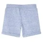 Pantalones cortos infantiles con cordón azul mélange 140 de , Pantalones de niños - Ref: Foro24-12198, Precio: 9,29 €, Descue...