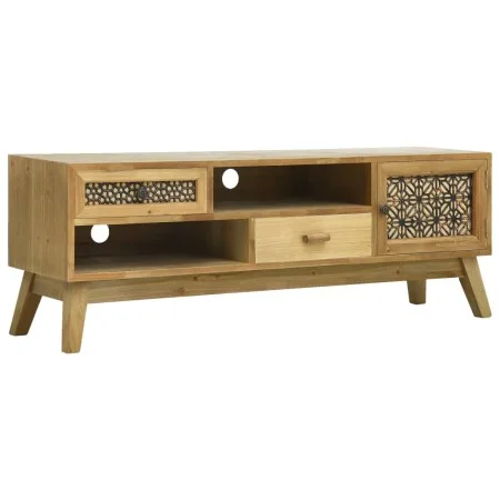 Brown carved wood TV cabinet 120x30x42 cm by vidaXL, TV Furniture - Ref: Foro24-285768, Price: 154,25 €, Discount: %