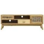 Brown carved wood TV cabinet 120x30x42 cm by vidaXL, TV Furniture - Ref: Foro24-285768, Price: 154,25 €, Discount: %