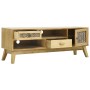 Brauner TV-Schrank aus geschnitztem Holz, 120 x 30 x 42 cm von vidaXL, TV-Möbel - Ref: Foro24-285768, Preis: 156,37 €, Rabatt: %