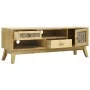 Brown carved wood TV cabinet 120x30x42 cm by vidaXL, TV Furniture - Ref: Foro24-285768, Price: 154,25 €, Discount: %