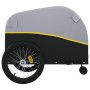 Schwarz-gelber Fahrradanhänger aus Eisen, 45 kg von , Fahrradanhänger - Ref: Foro24-94148, Preis: 86,84 €, Rabatt: %