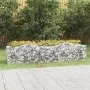 Bogenförmiges Gabionen-Blumenbeet aus verzinktem Eisen, 200 x 50 x 50 cm von , Töpfe und Pflanzgefäße - Ref: Foro24-153542, P...