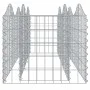 Bogenförmiges Gabionen-Blumenbeet aus verzinktem Eisen, 200 x 50 x 50 cm von , Töpfe und Pflanzgefäße - Ref: Foro24-153542, P...