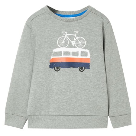 Children's sweatshirt light khaki mélange 116 by , Kids T-shirts - Ref: Foro24-12056, Price: 11,08 €, Discount: %