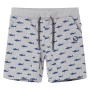 Pantalones cortos infantiles con cordón gris melange 140 de , Pantalones de niños - Ref: Foro24-12333, Precio: 10,20 €, Descu...